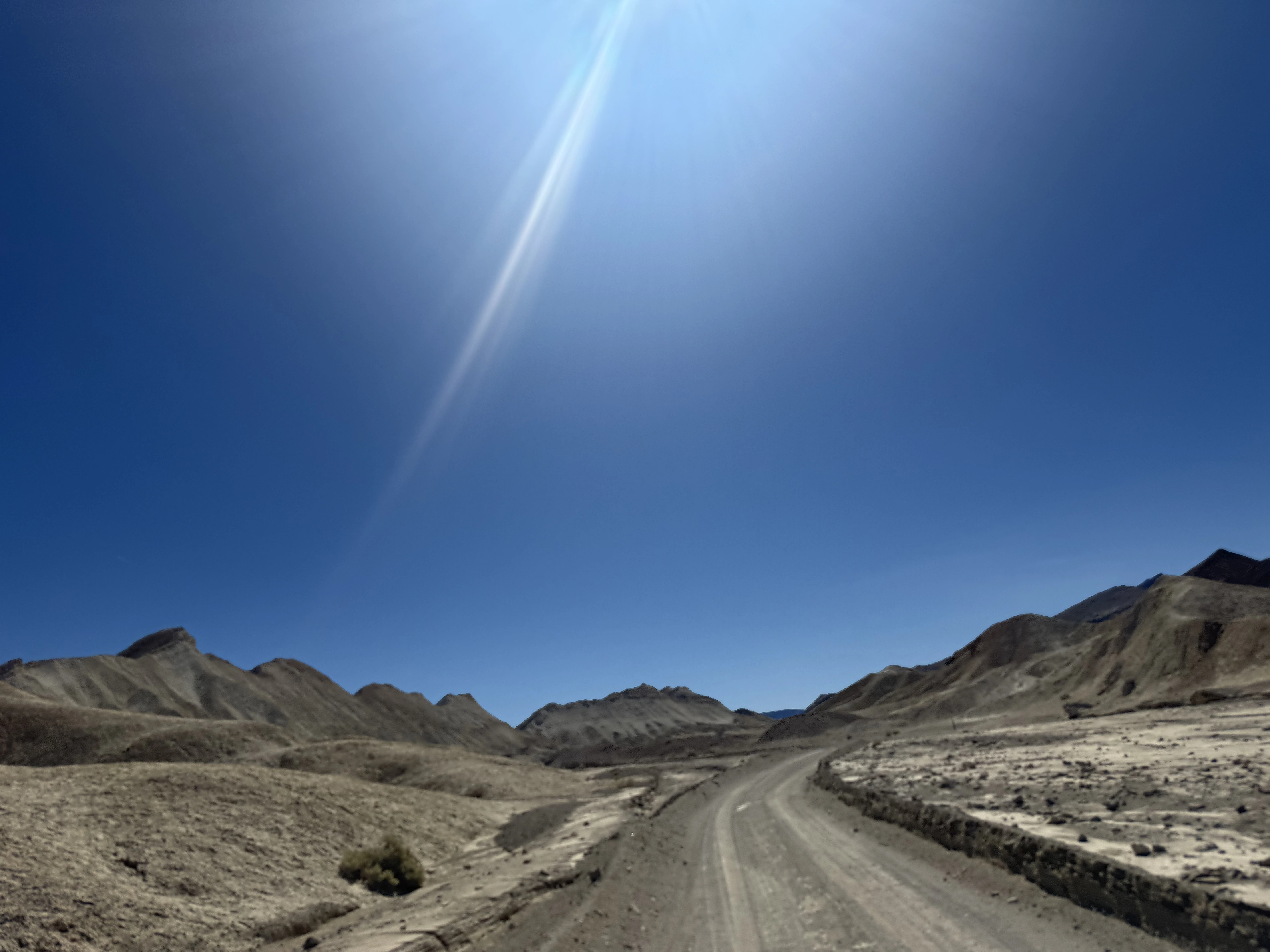 Driving through 20 Mule Team Canyon